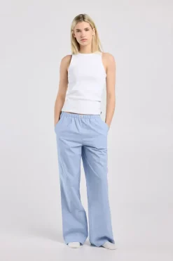Lounge pants Mya gestreepte lounge pants met elastische tailleband