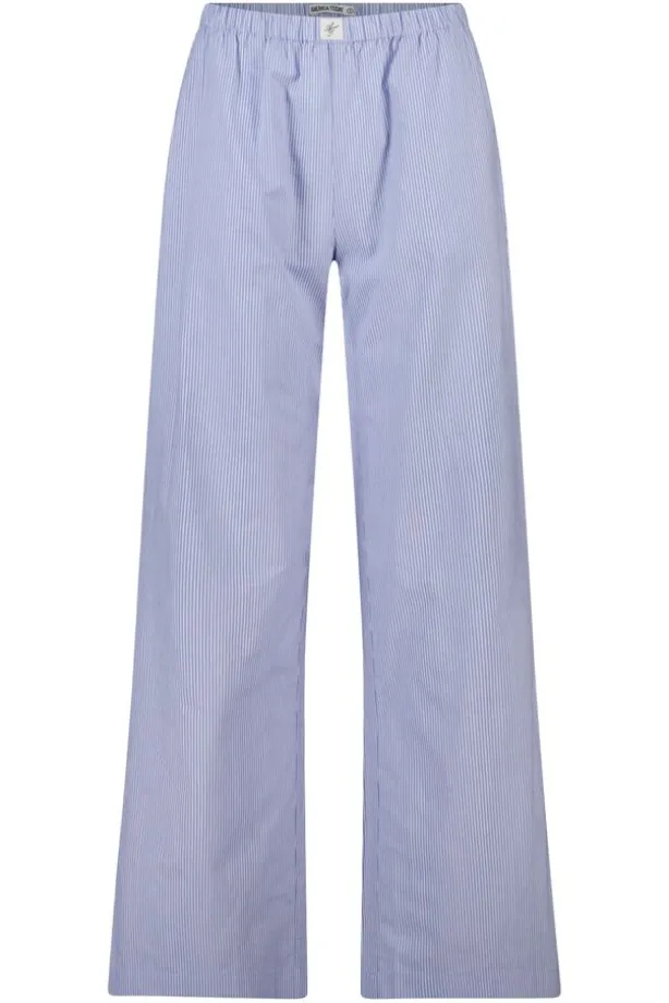Lounge pants Mya gestreepte lounge pants met elastische tailleband