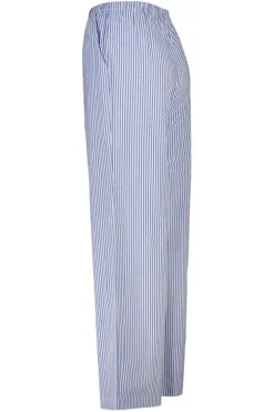 Loungepants Mya geweven loungepants met lange lengte