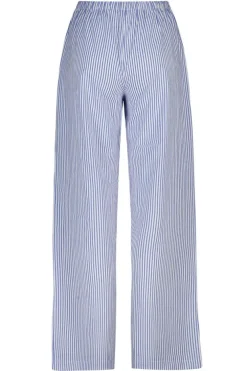 Loungepants Mya geweven loungepants met lange lengte