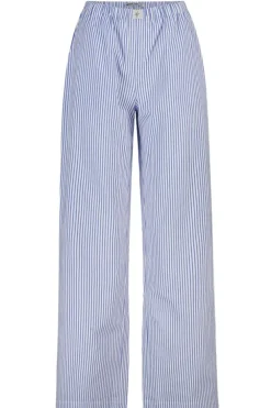 Loungepants Mya geweven loungepants met lange lengte