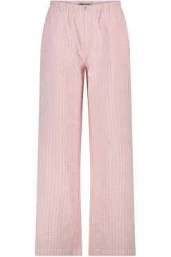 Loungepants Mya geweven loungepants met lange lengte