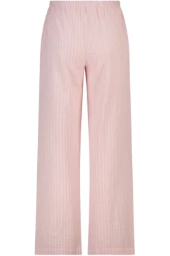 Loungepants Mya geweven loungepants met lange lengte