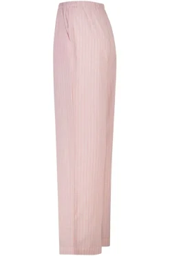 Loungepants Mya geweven loungepants met lange lengte