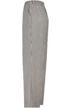 Loungepants Mya geweven loungepants met lange lengte