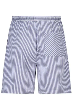 Lounge short Lex gestreepte lounge short met elastische tailleband en trekkoord