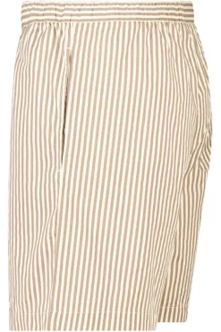 Lounge short Lex gestreepte lounge short met elastische tailleband en trekkoord