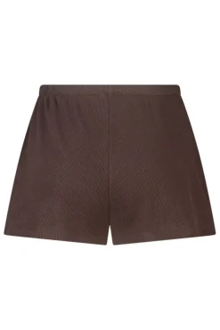 Lounge short May lounge short van waffle fabric met elastische waistband