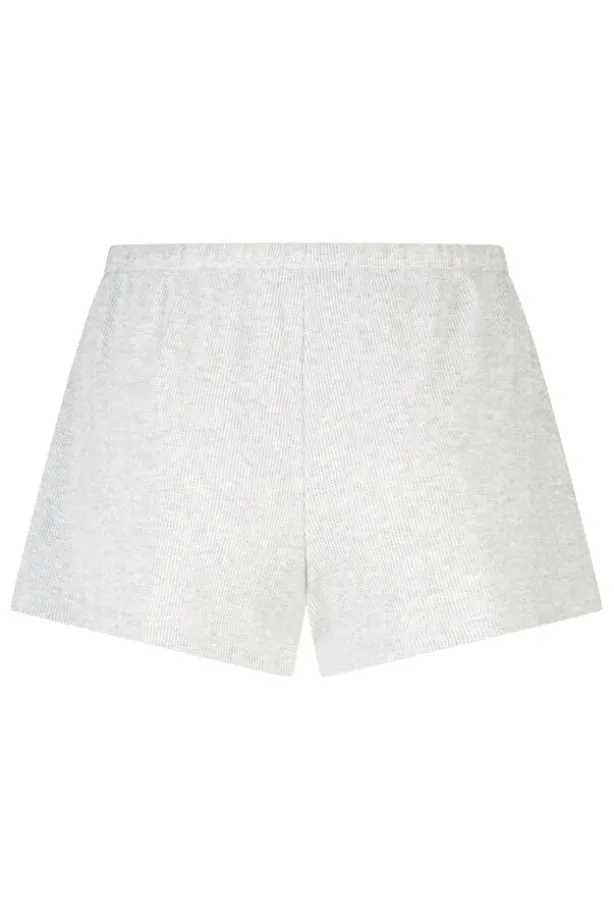 Lounge short May lounge short van waffle fabric met elastische waistband