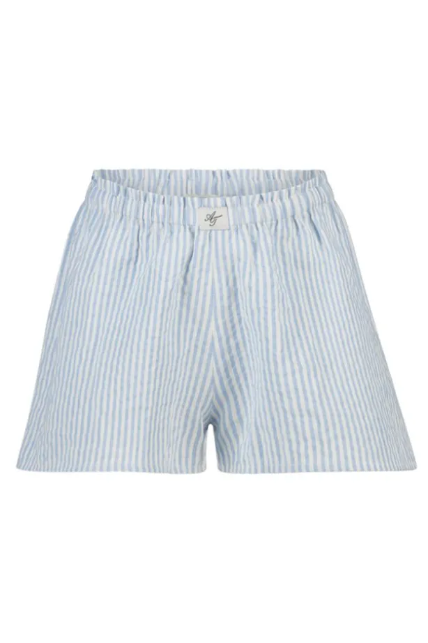 Lounge short Mimi Jr gestreepte lounge short voor meisjes