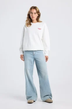 Olivia jeans jeans met high waist en wide fit