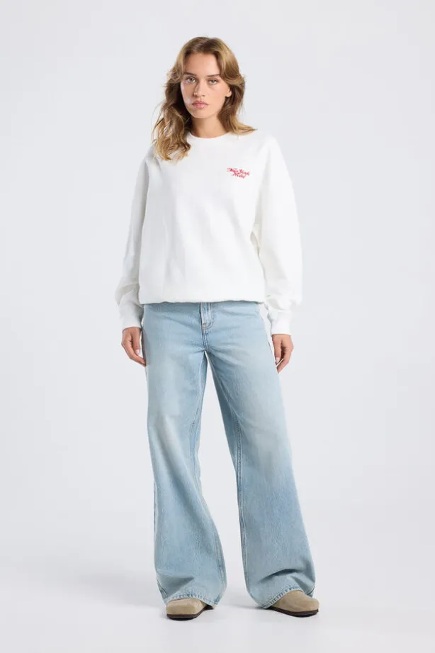 Olivia jeans jeans met high waist en wide fit