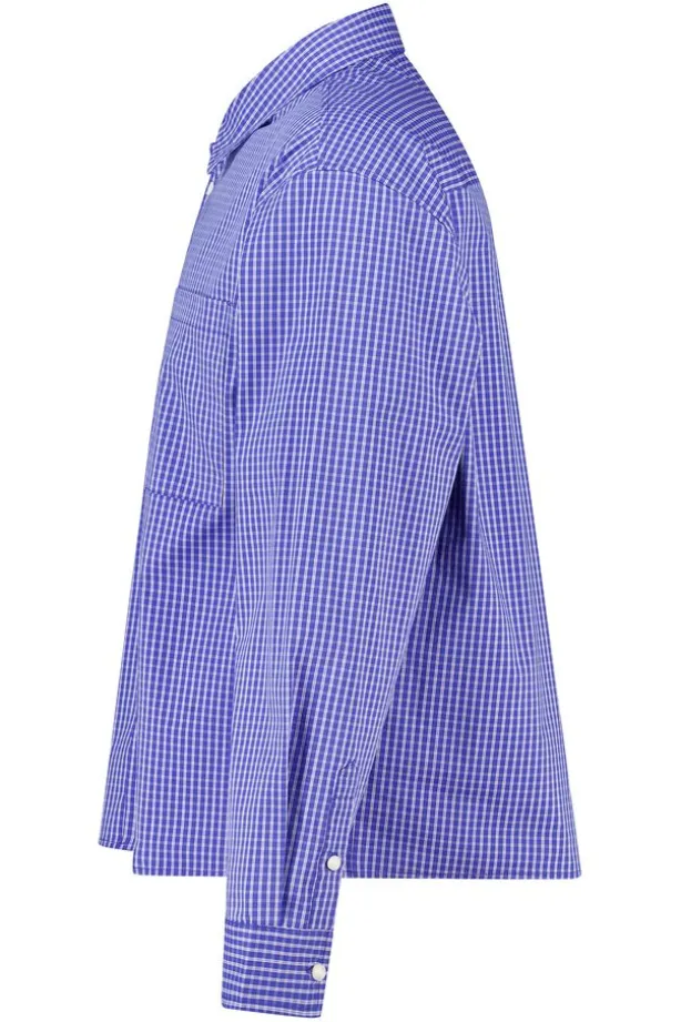 Overhemd Hugo oversized overhemd met ruitdessin
