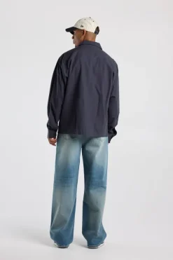 Overshirt Harm zwaar linnen overshirt met borstzak