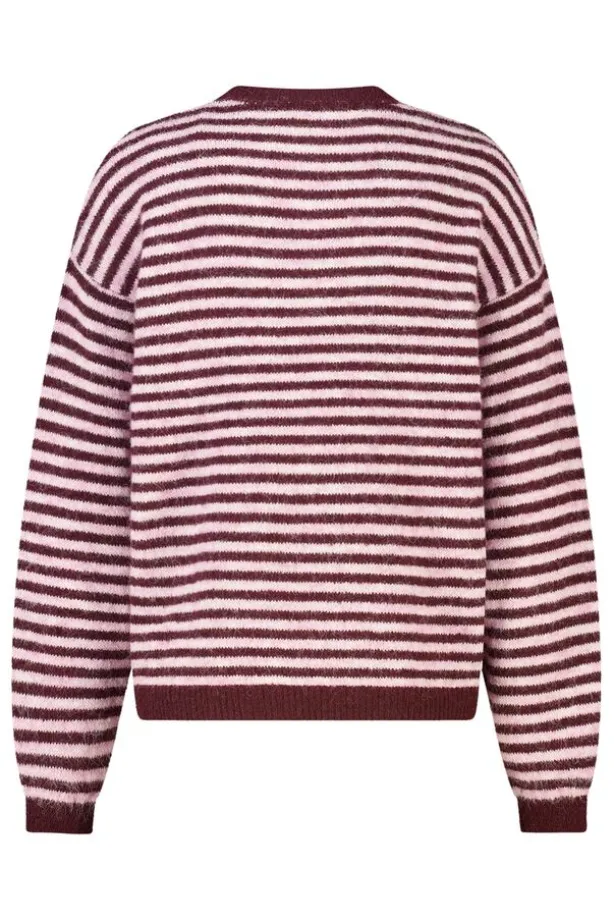 Pullover Keira gestreepte loose fit pullover