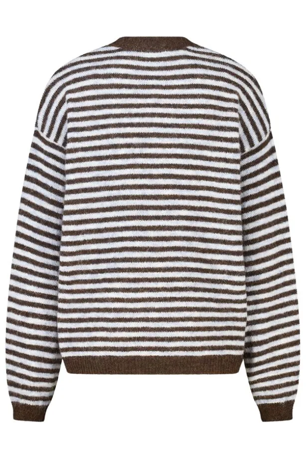 Pullover Keira gestreepte loose fit pullover