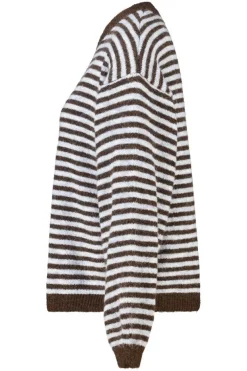 Pullover Keira gestreepte loose fit pullover