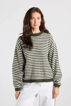 Pullover Keira gestreepte loose fit pullover