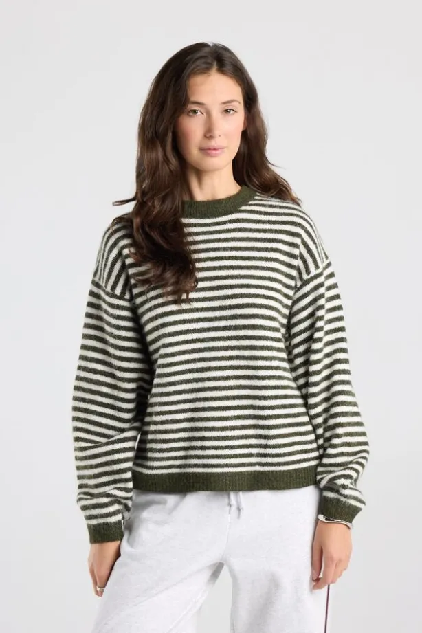 Pullover Keira gestreepte loose fit pullover