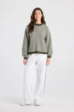 Pullover Keira gestreepte loose fit pullover