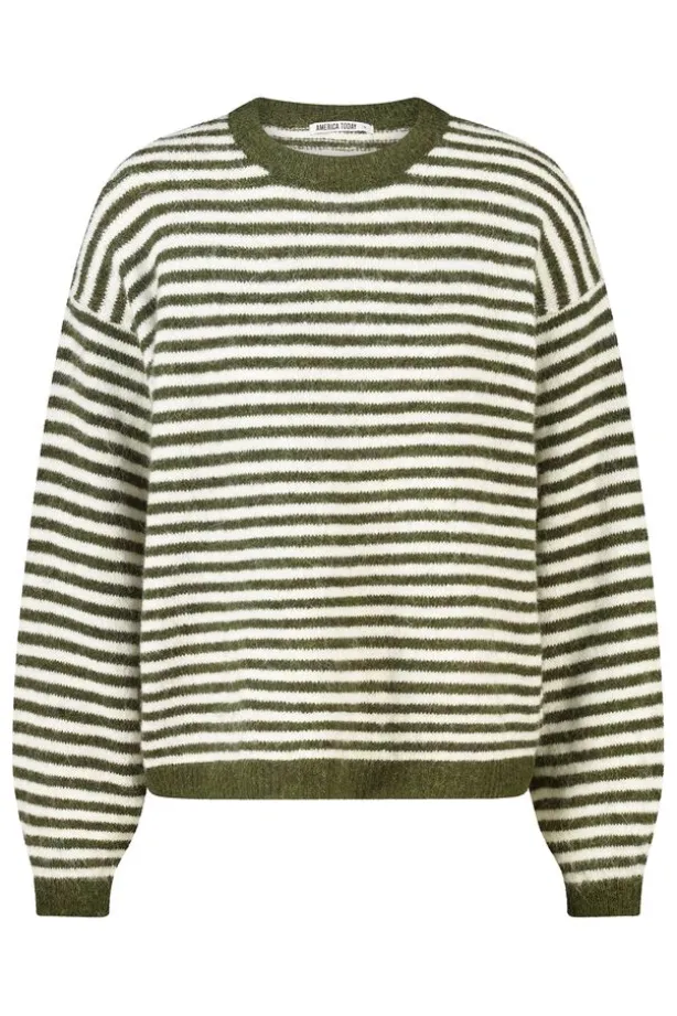 Pullover Keira gestreepte loose fit pullover