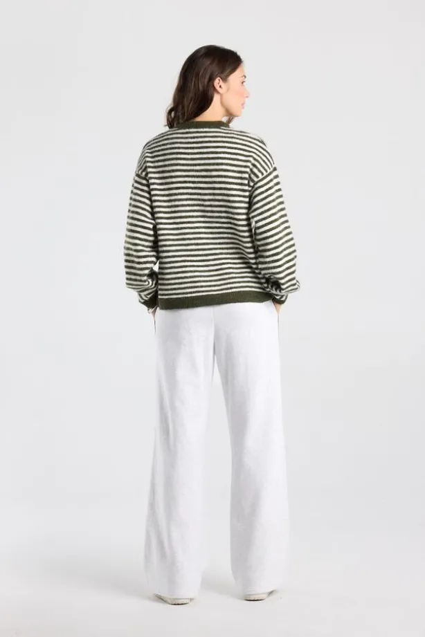 Pullover Keira gestreepte loose fit pullover