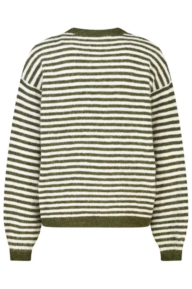 Pullover Keira gestreepte loose fit pullover