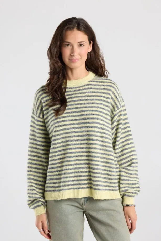 Pullover Keira gestreepte loose fit pullover