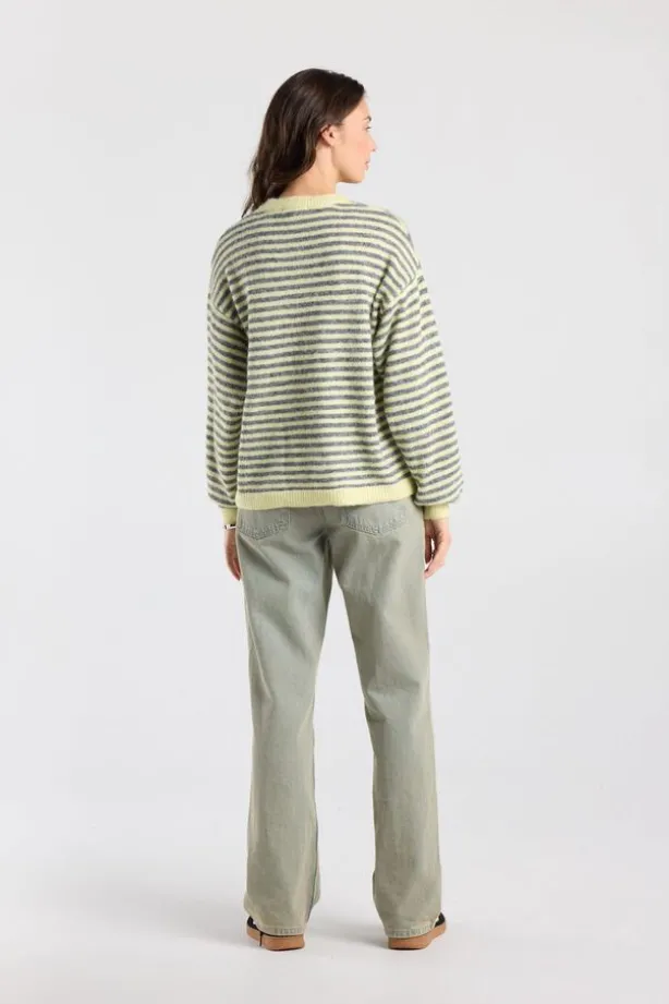 Pullover Keira gestreepte loose fit pullover