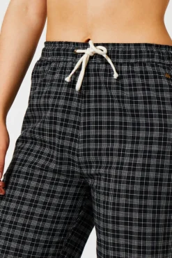 Pyjamabroek Loyce Wijde pyjamabroek met ruitprint