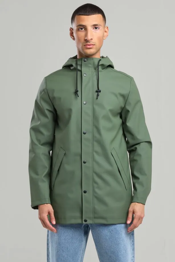 Regenjas Jake Regenjas met rits- en knoopsluiting