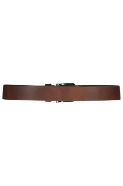 Riem Ashton Leren riem met zilveren gesp
