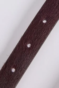Riem Athena smalle riem met harige afwerking