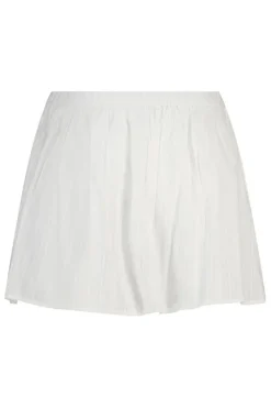 Rok Rachel rok met elastische tailleband en geborduurde strepen
