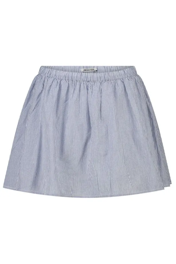 Rok Rachel rok met elastische tailleband en geborduurde strepen