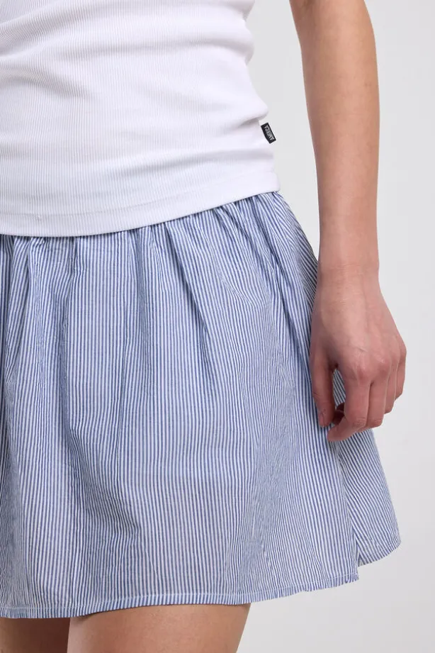 Rok Rachel rok met elastische tailleband en geborduurde strepen