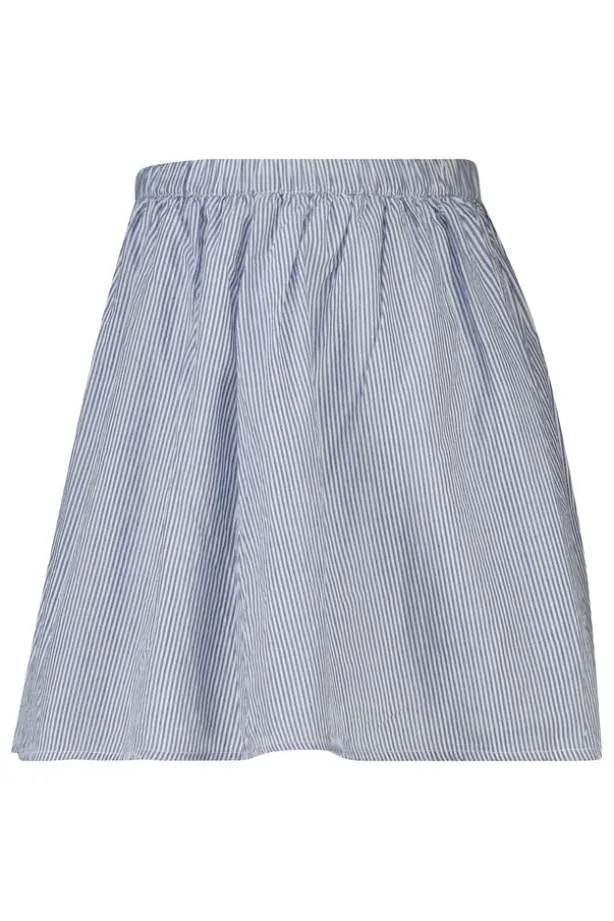 Rok Rachel rok met elastische tailleband en geborduurde strepen