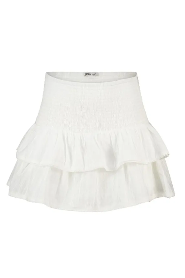 Rok Rayahigh waist rok met kantdetails