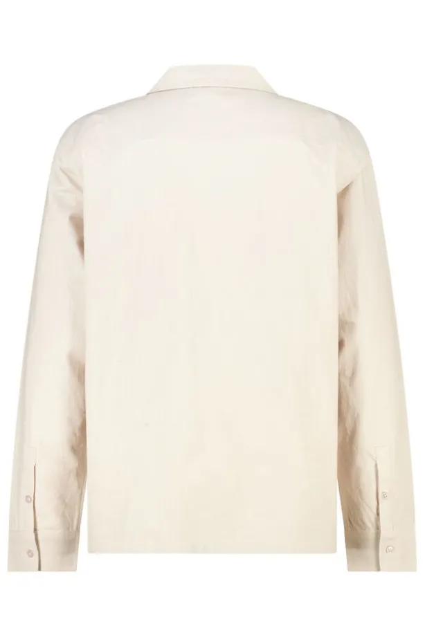 Shirt Henry linnen shirt met resortkraag en borstzak