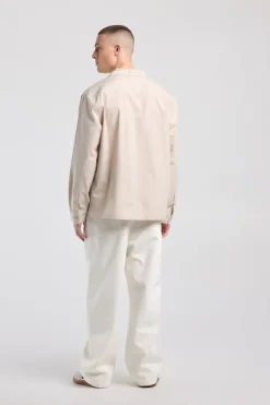 Shirt Henry linnen shirt met resortkraag en borstzak