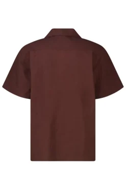 Shirt Idris relaxed fit shirt met korte mouwen en bloemdetails