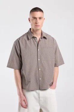 Shirt Isa relaxed boxy shirt met ruitpatroon
