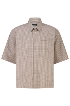 Shirt Isa relaxed boxy shirt met ruitpatroon