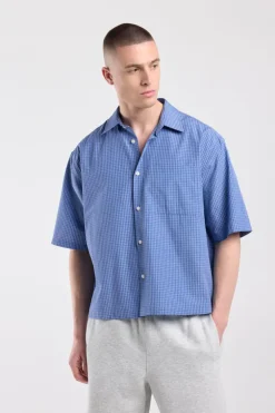 Shirt Isa relaxed boxy shirt met ruitpatroon