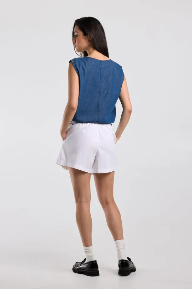 Short Nanu high waist short met trekkoord tailleband