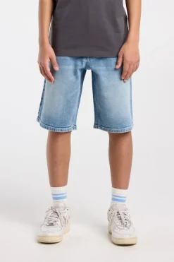 Short Nate Jr denim short met relaxed fit voor boys