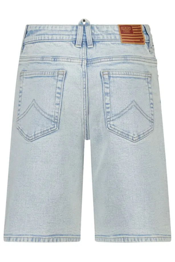 Short Nate Jr denim short met relaxed fit voor boys