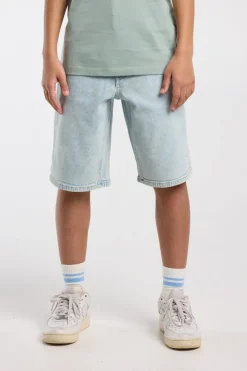 Short Nate Jr denim short met relaxed fit voor boys