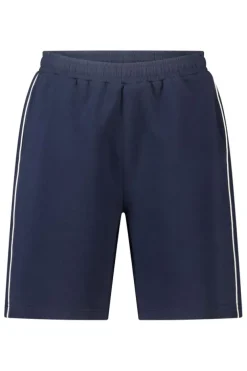 Short Ned track short met piping en elastische tailleband