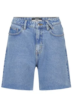 Short Nera denim short met high waist en loose fit